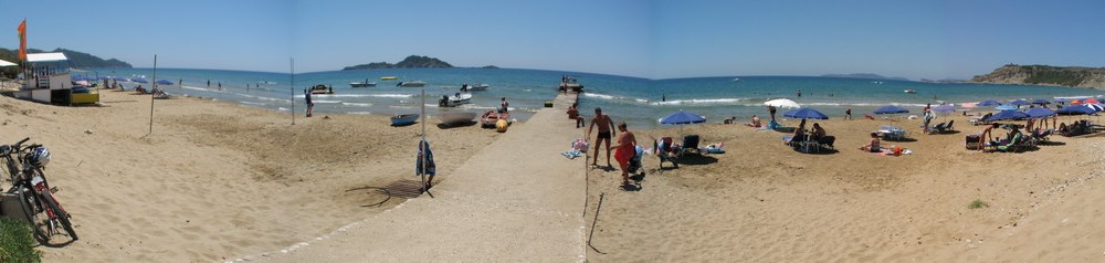 Arillas Beach Corfu panoramic